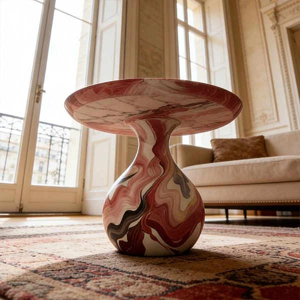 Hand Painted Round Coffee Table factory
